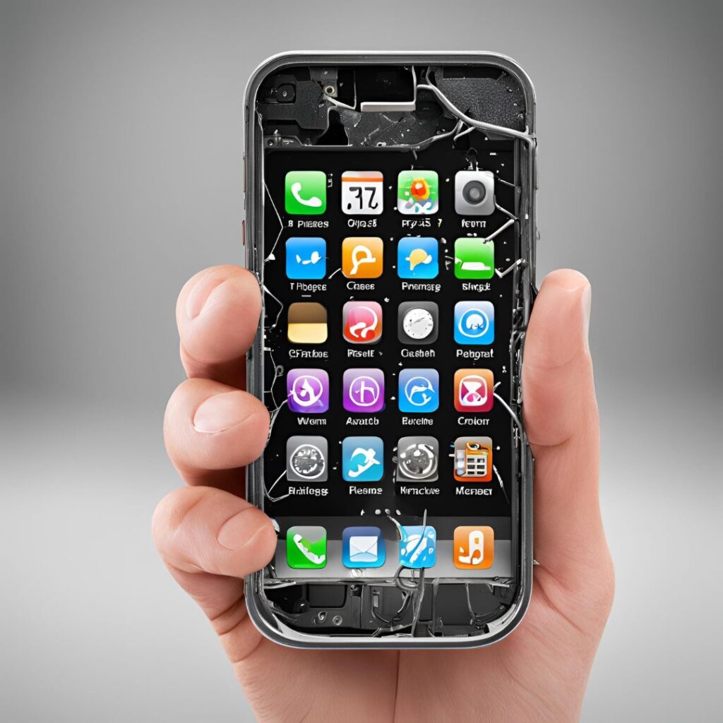 A person holding a cell phone with a protective case, symbolizing cell phone repair insurance coverage.